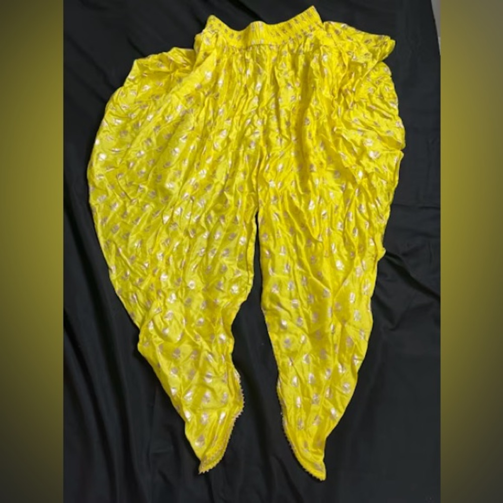 NWT House of Masaba Women's Yellow Designer Dhoti Set - Indian Ethnic - Picture 9 of 10
